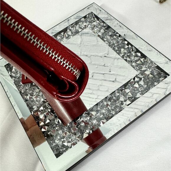 SAINT LAURENT Zip Wallet Red - Picture 4 of 16